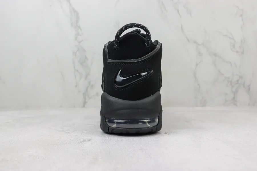 Air More Uptempo Triple Black Reflective