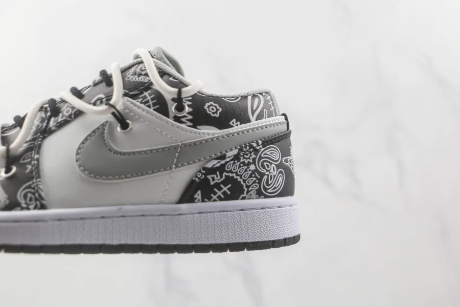 Jordan 1 Black White Particle Grey Low