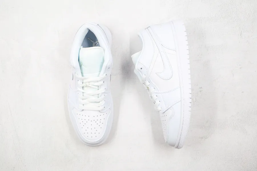 Jordan 1 Triple White Low