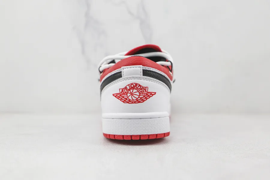 Air Jordan 1 Low White University Red 