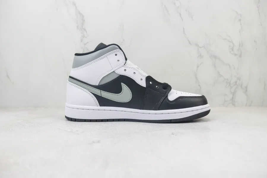 Air Jordan 1 Mid White Shadow 