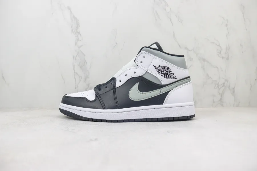 Air Jordan 1 Mid White Shadow 