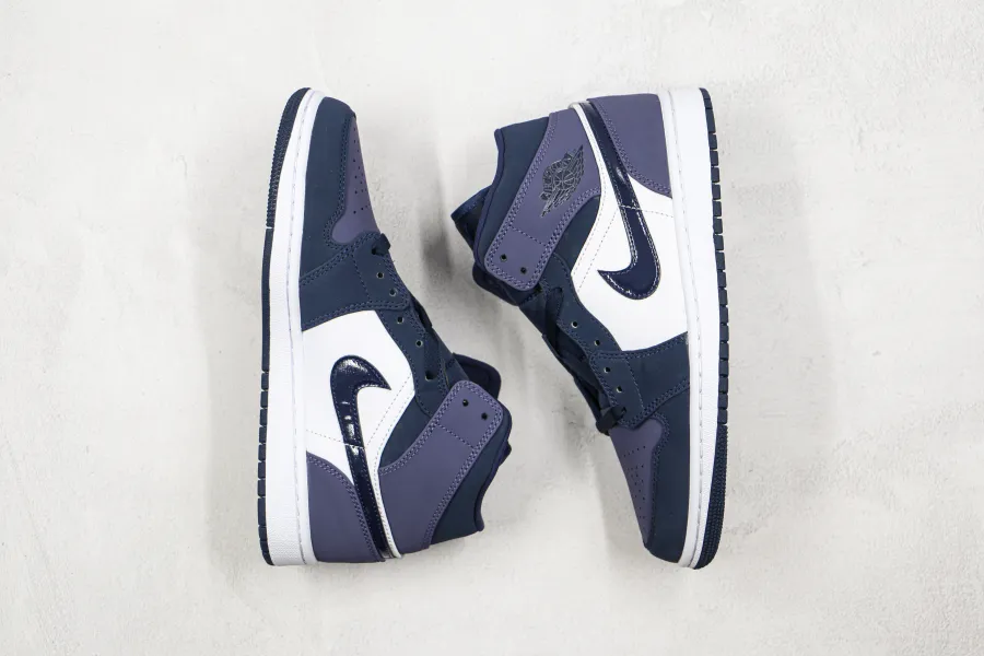 Air Jordan 1 Mid Obsidian Sanded Purple 