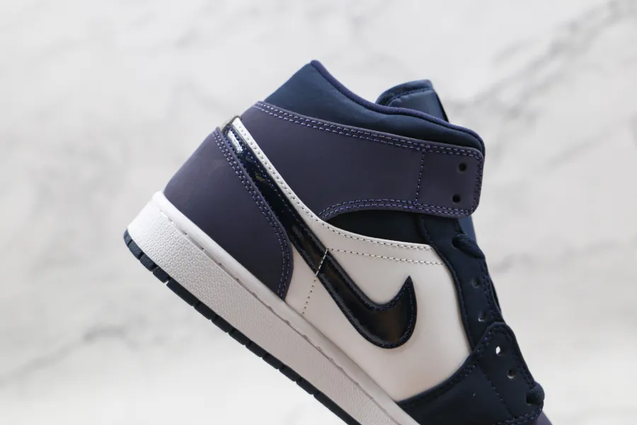 Air Jordan 1 Mid Obsidian Sanded Purple 