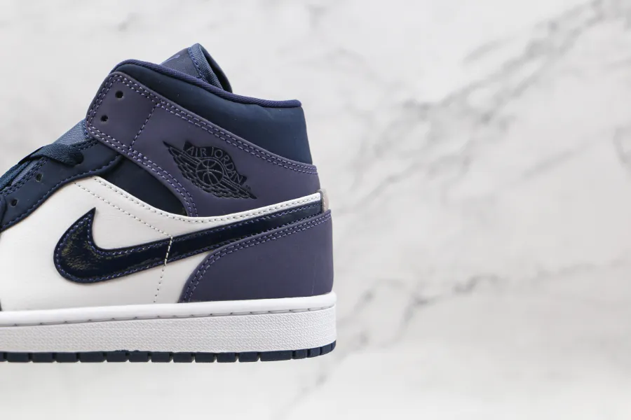 Air Jordan 1 Mid Obsidian Sanded Purple 