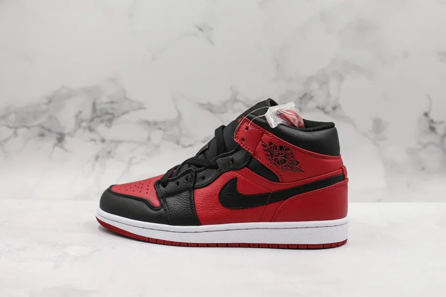 Jordan 1 Banned Grm Red Black Mid