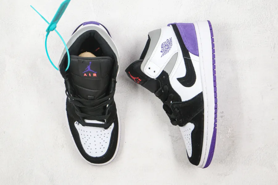 Air Jordan 1 Mid Court Purple Suede 