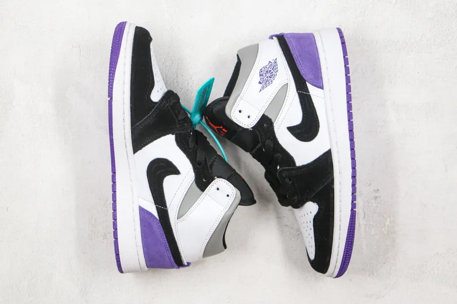 Air Jordan 1 Mid Court Purple Suede 