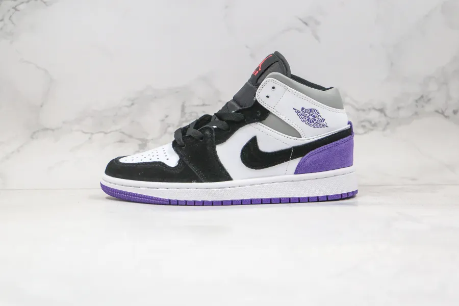 Air Jordan 1 Mid Court Purple Suede 