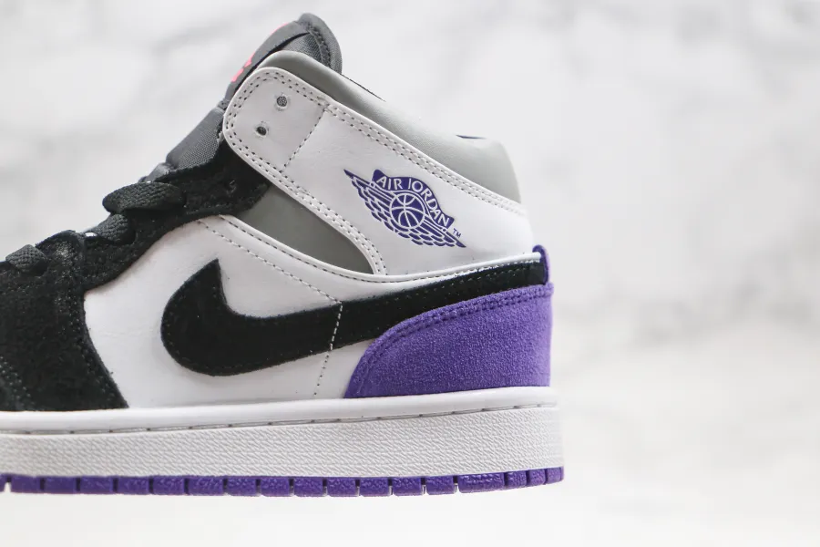 Air Jordan 1 Mid Court Purple Suede 