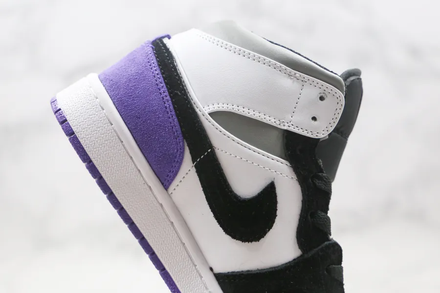 Air Jordan 1 Mid Court Purple Suede 