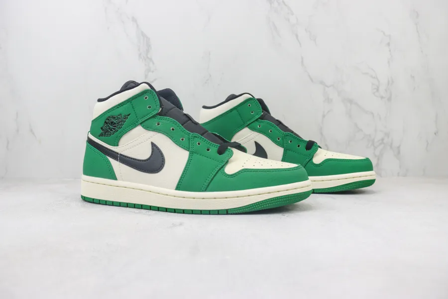 Air Jordan 1 Mid Se Pine Green 