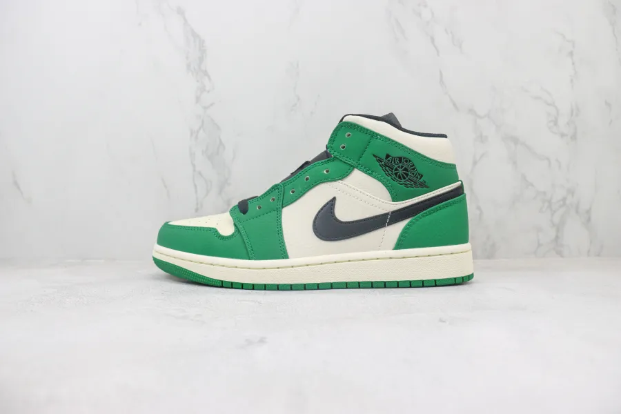 Air Jordan 1 Mid Se Pine Green 