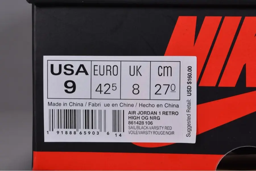 Air Jordan 1 Retro High Og Nrg Not For Resale