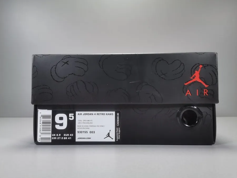 Air Jordan 4 Retro Kaws Cool Grey