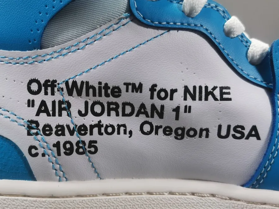 Off-White Jordan 1 Retro High Unc