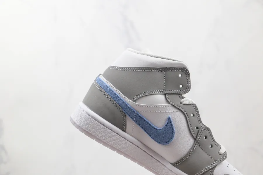 Air Jordan 1 Wolf Grey/Aluminum  Mid