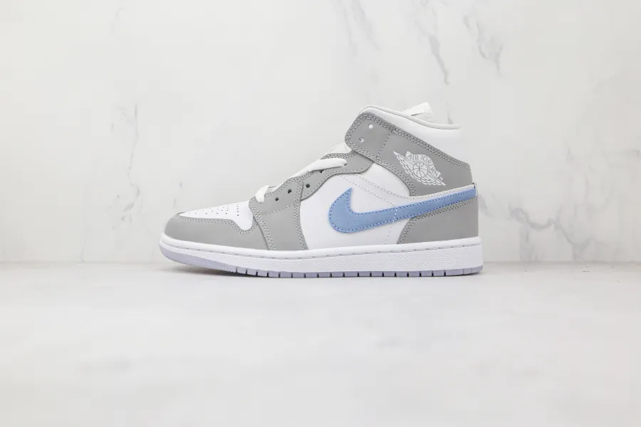 Air Jordan 1 Wolf Grey/Aluminum  Mid