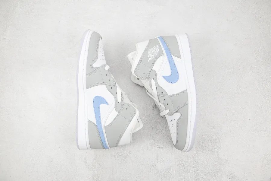 Air Jordan 1 Wolf Grey/Aluminum  Mid