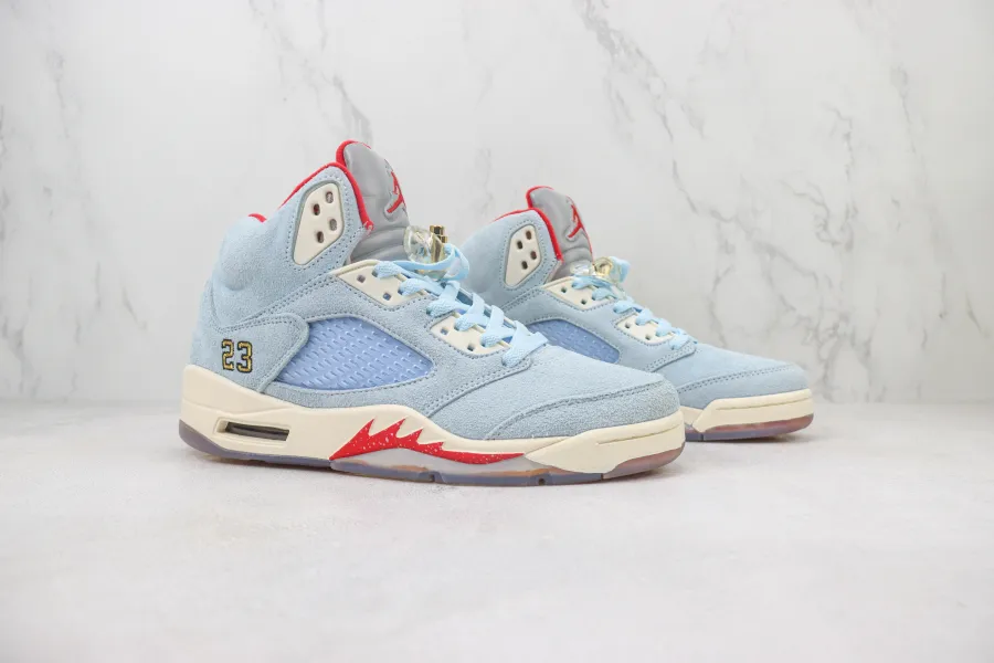 Trophy Room X Air Jordan 5 Retro Ice Blue 