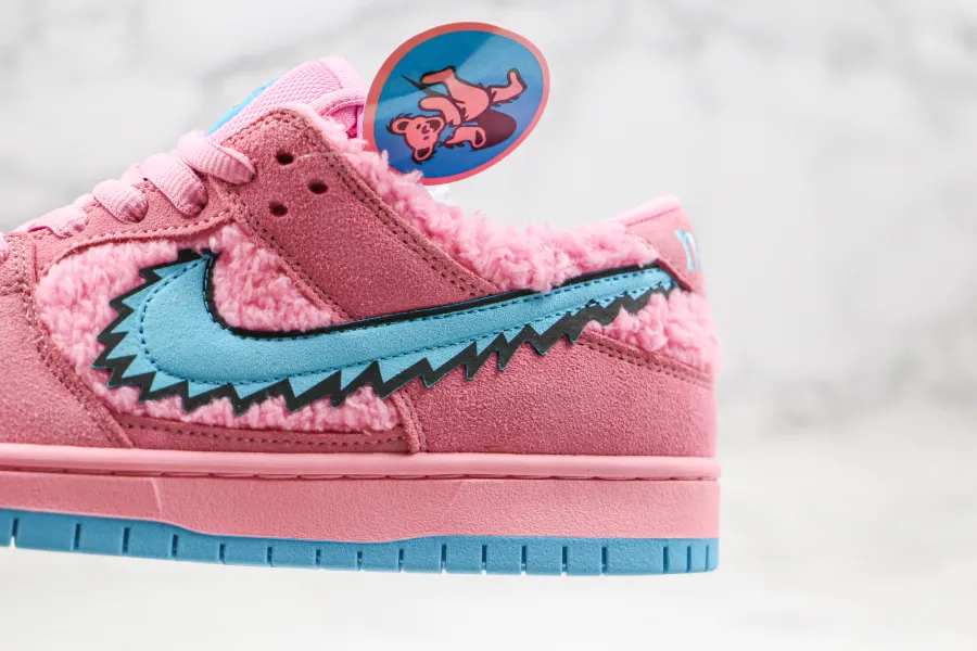 Grateful Dead X Sb Dunk Low Pink Bear