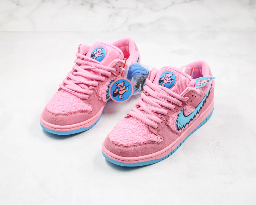 Grateful Dead X Sb Dunk Low Pink Bear