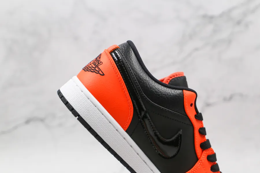 Air Jordan 1 Low Se Black Turf Orange 