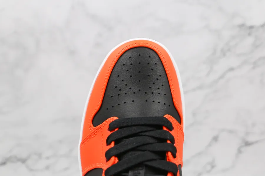 Air Jordan 1 Low Se Black Turf Orange 