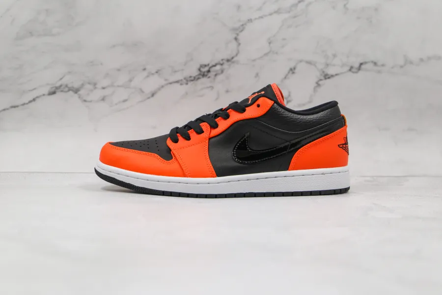 Air Jordan 1 Low Se Black Turf Orange 