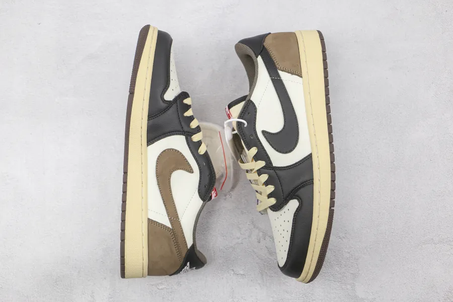 Travis Scott Jordan 1 Mocha Black Low