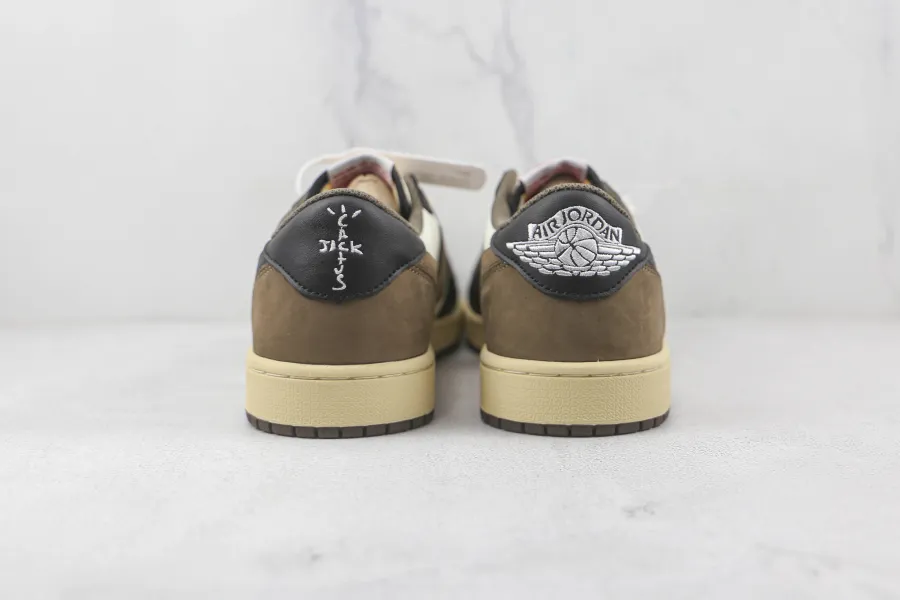 Travis Scott Jordan 1 Mocha Black Low