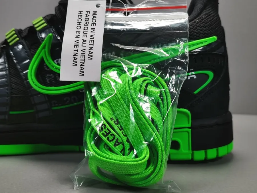 Off-White X Air Rubber Dunk Green Strike