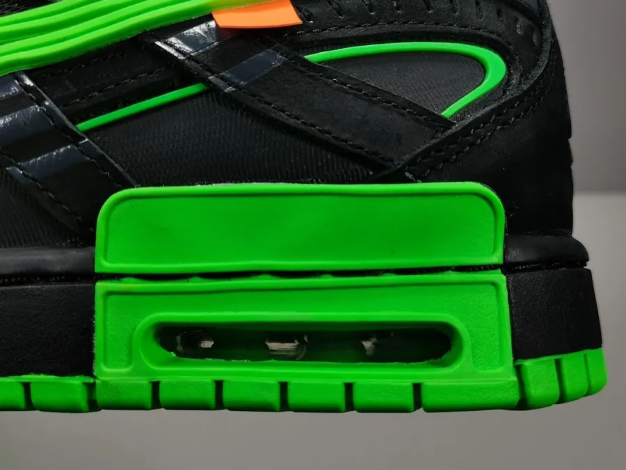 Off-White X Air Rubber Dunk Green Strike