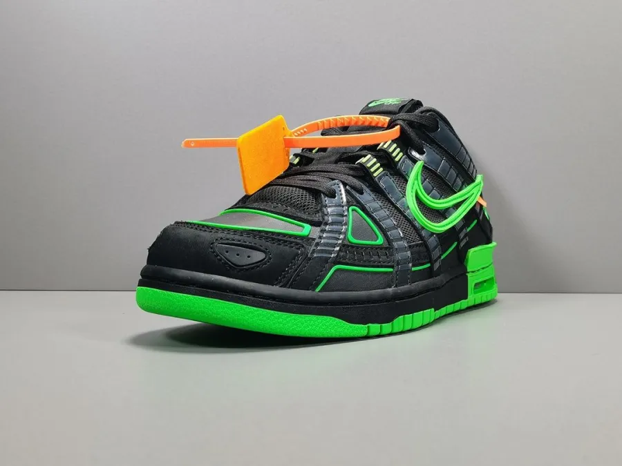 Off-White X Air Rubber Dunk Green Strike