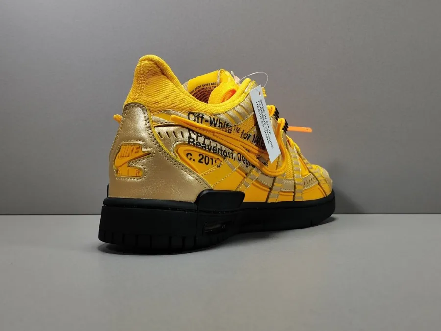 Off-White X Air Rubber Dunk University Gold