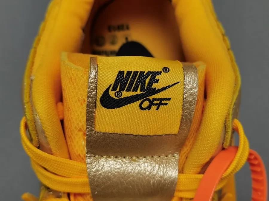 Off-White X Air Rubber Dunk University Gold