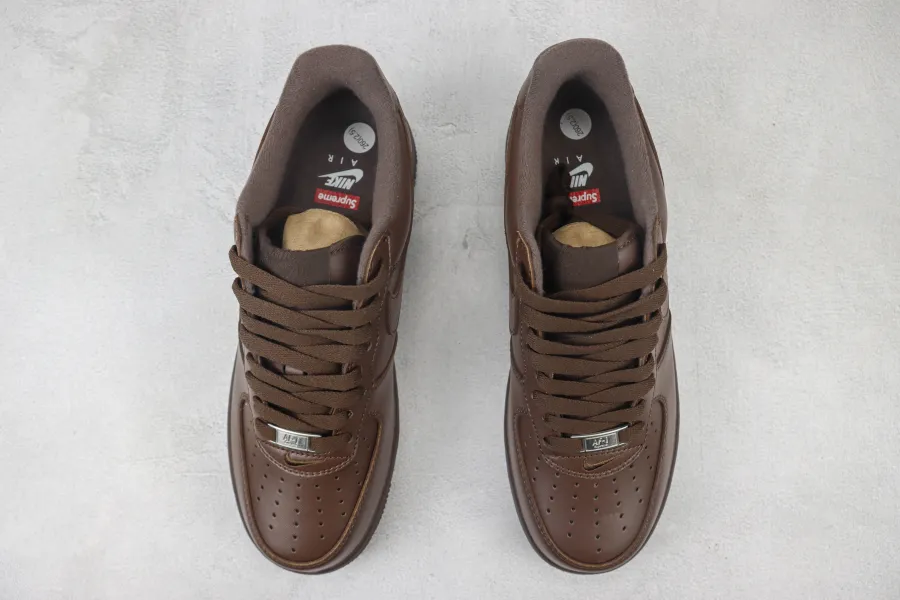 Supreme X Air Force 1 Low Box Logo Baroque Brown 