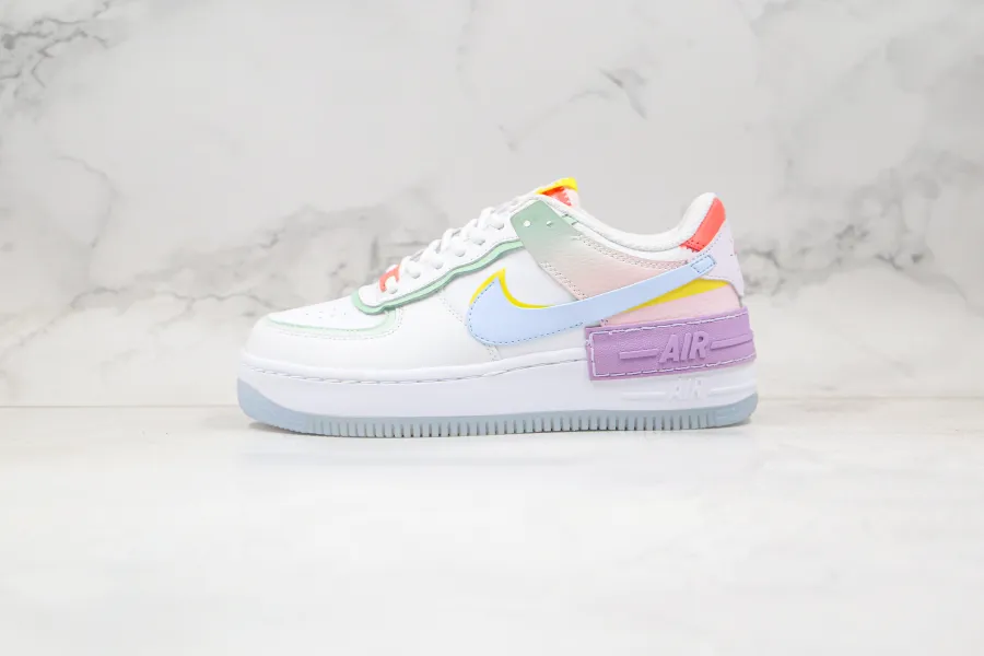 Nike Air Force 1 White Hydrogen Blue 