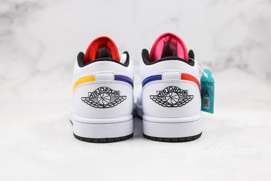 Air Jordan 1 Low Multi Color Swoosh 