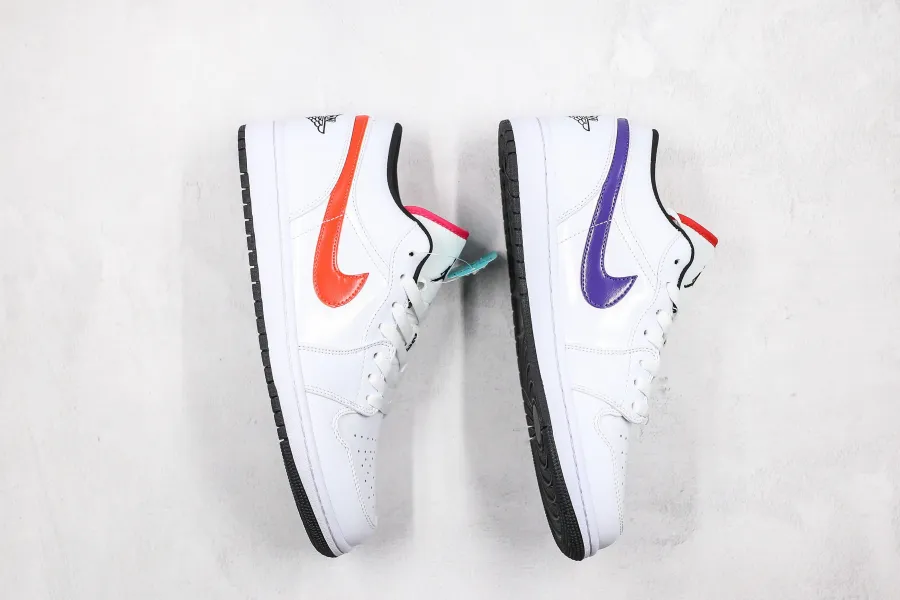 Air Jordan 1 Low Multi Color Swoosh 