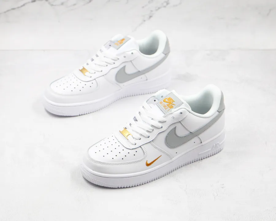 Nike Air Force 1 Low White/Grey/Gold 