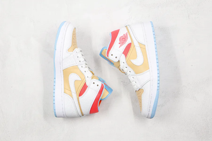 Wmns Air Jordan 1 Mid Se Sesame 