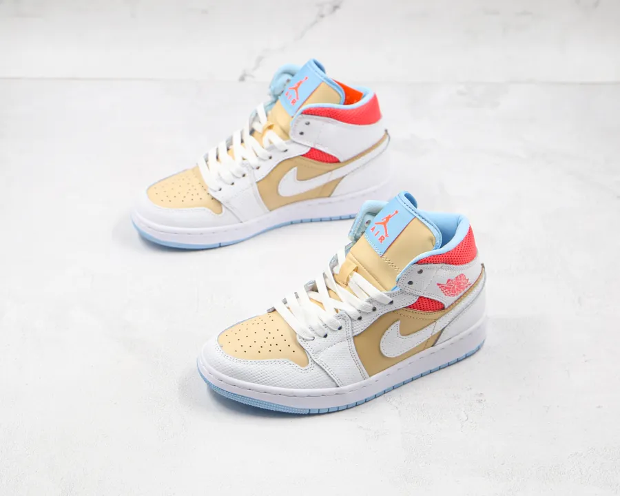 Wmns Air Jordan 1 Mid Se Sesame 