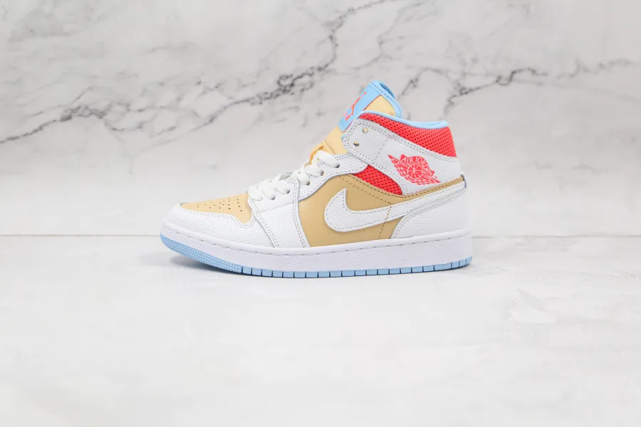 Wmns Air Jordan 1 Mid Se Sesame 