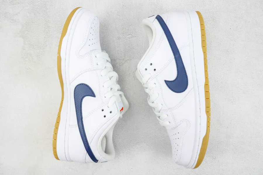 Nike Sb Dunk Low Orange Label White Navy 