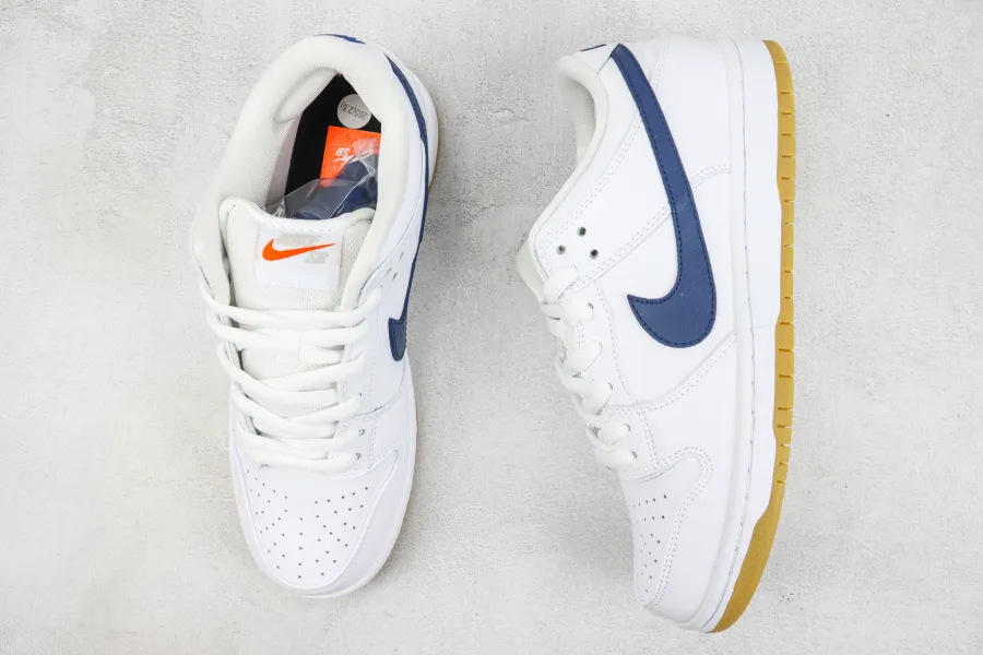 Nike Sb Dunk Low Orange Label White Navy 