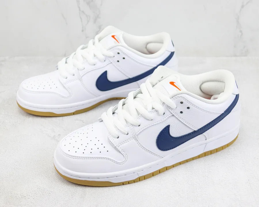 Nike Sb Dunk Low Orange Label White Navy 