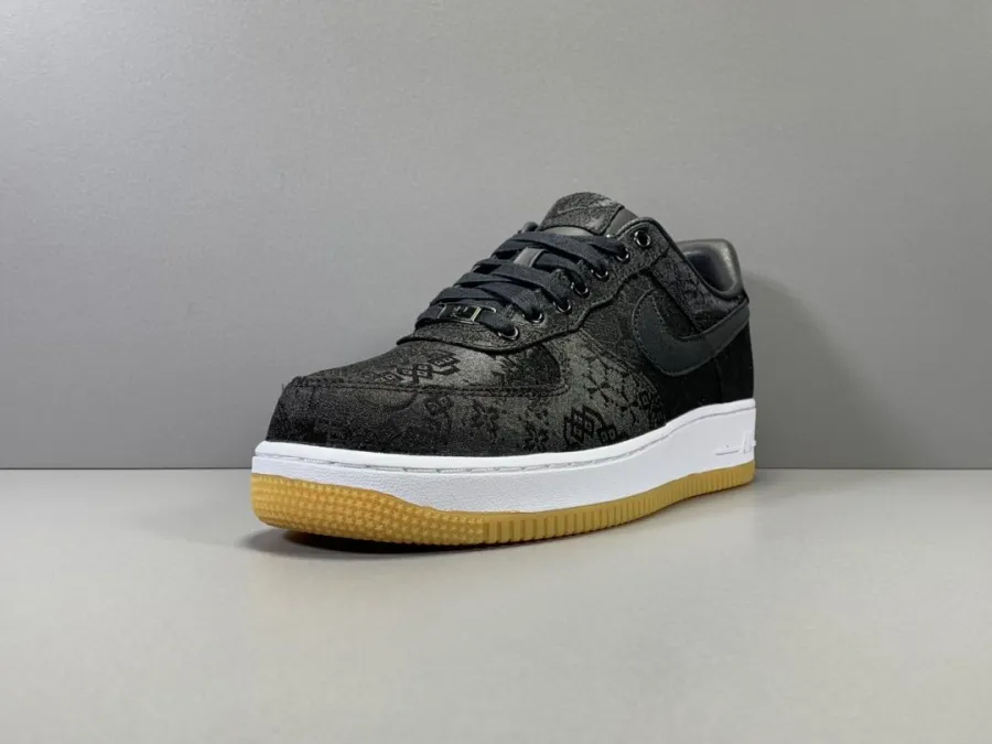 Fragment Clot Air Force 1 Black Silk