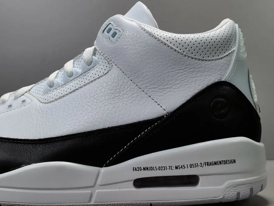 Fragment X Air Jordan 3 White/Black