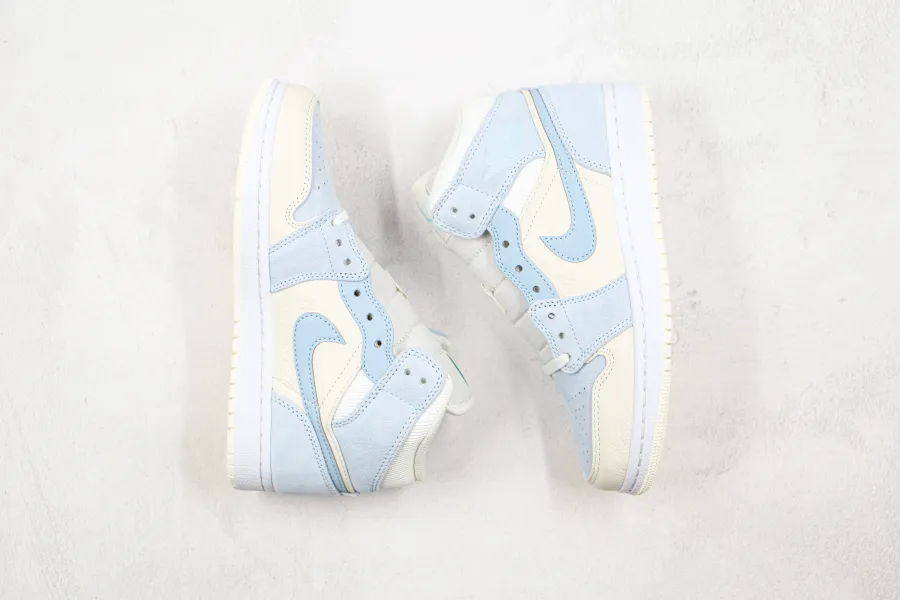 Air Jordan 1 Sail Light Blue  Mid Se